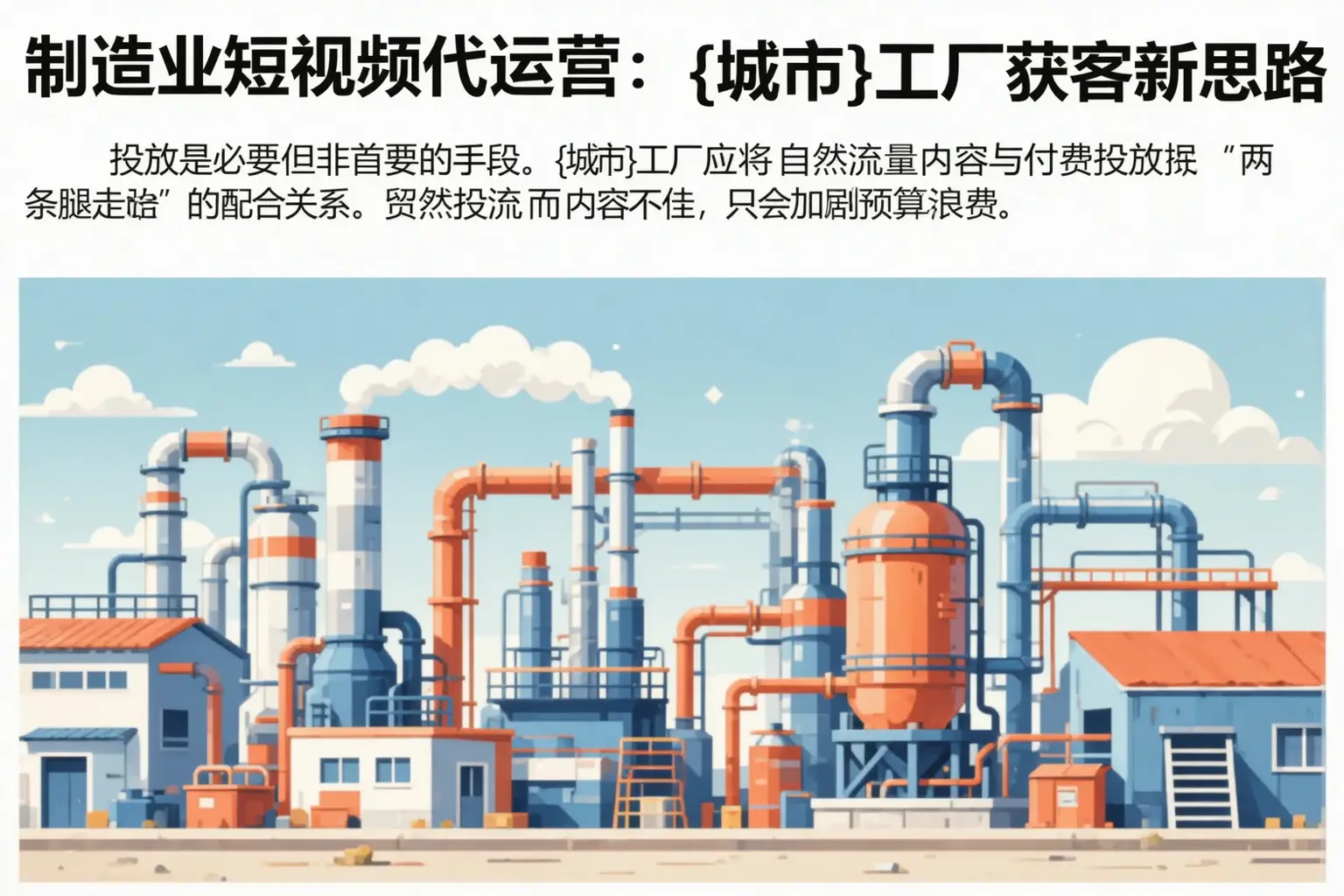 制造业短视频代运营：蕉城工厂获客新思路